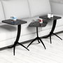 Hanah Home Pion - Black Marble Juego de Mesas Nido